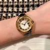 33mm décontracté femmes chiffres romains montres en acier inoxydable nacre coquille montres minimaliste en cuir noir horloge à Quartz