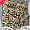 Décoration de fête 40*60 cm fleur artificielle décor mural mariage toile de fond événement anniversaire scène bricolage soie Rose fleurs