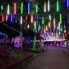 30/50cm 8 Tube Meteor Shower Rain LED String Lights Christmas Tree Decorations for Outdoor Street Led Garland Year Navidad 211122