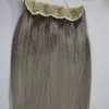 Peso 120g 5 clipes um conjunto Brazilian Remy Human Hair Parte 14-26inch, DHL Free