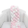 Bedding Sets 6 Knotted 200cm Braided Baby Bed Bumper Soft Pad Cushion Nursery Cradle Infant Room Long Braid Pillow