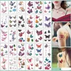 Temporary Tattoo Nice Stickers Waterproof Arm Clavicle Body Art For Woman Disposable Butterfly Tatouage Temporaire