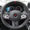 Steering Wheel Covers For X7M X3M X4M Z4 Suede Leather Hand Sewn Car Cover Interior Accessories