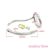 NXY Cockrings Stainless Steel Male Chastity Belt with Urethra Inserted Into Device Brand New Sex Toys Horse Eye Stick 0214