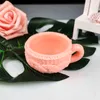 PRZY Stampo per tazza 3D Maglione in silicone Stampo per sapone per tazza di caffè Stampo per sapone fondente Stampo fatto a mano Stampo per candela in resina di argilla 211110