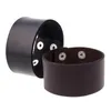 Charme pulseiras moda punk larga pulseira de couro genuíno preto marrom manguito amp bangles para homens vintage pulseira unisex jóias9640372