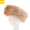 Faixa de cabelo de pele quente de inverno proteção de orelha de pelúcia com imitação de raposa adicional headband3874089