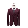 Blazer 2021 Abito nuovo arrivo Abiti da sposa per uomo Abiti a tre pezzi da uomo migliore (giacca + pantaloni + gilet) Abiti da uomo neri su misura X0909