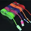 1.5m V8 Nylon gevlochten Micro USB-oplader Kabelgegevens Synchronisatie Kabels met Tape Bracke voor mobiele telefoon