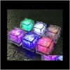 Other Festive Supplies Home & Gardenled Lights Color Changing Led Glowing Ice Cubes Blinking Flashing Novelty Party Supply Drop Delivery 2021