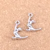 63st Antik Silver Bronze Plated Lazy Cat Charms Pendant DIY Halsband Armband Bangle Resultat 19 * 16mm