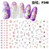 Naklejka Nail Art Naklejka Tusz Kwiat 3D Dekoracyjne Naklejka Duży Pas Klej Animal Plant Owocowy List Zielona Czerwona Rose Art DIY Lato