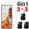 6in1 Temperli Cam Kılıf Xiaomi 11T Pro 11 Lite 11i Kamera Lens Koruyucu Film Xiomi 10T Pro 10 10T Lite Ekran Cam