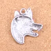 29 pièces Antique argent Bronze plaqué loup chien lévrier pendentif à breloques collier à faire soi-même Bracelet Bracelet résultats 35*30mm