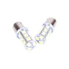 20 STKS Signaalzijde Lamp 12V 15mm x 50mm Wit 1156 P21W BA15S R10W 18 LED 5050 SMD-staartrem D3.0