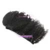 Vmae 11a atkı saç uzantıları doğal renk Hint premium kalitesi 100g afro kıvırcık bir insan ham bakire kütikül hizalanmış