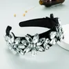 Luksusowe akcesoria do włosów dla nowożeńców Kryształowe opaski druhny Biały Czarny Kolorowy Rhinestone Tiara Hairbands dla kobiet Dziewczyny