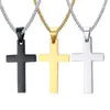 2021 Fashion Stainless Steel Cross Pendant Necklaces Men Religion Faith Crucifix Charm Decoration Chain For Women Jewelry Gift