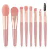 8PCS Makeup Brushes Kits Trähandtag Ögonskugga Ögonbryn Foundation Blush Borste Loose Powder Lips Face for Freshman User mp054