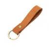 Seven colors High Quality Leather Keychain Retro Unisex Genuine Cow Hide Gift Keyring Holder Portable Auto Keys Organizer Jewelry