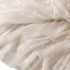 Женщины юбки A-Line Pliated Dong Tulle юбка TUTU Femme высокая талия взлетно-посадочная полоса мягкие сетки юбки женские JUPE 210524