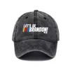 Allons-y Brandon Ball Hat Anti Biden Humour drôle Casquette de baseball Snapbacks Drapeau américain Star Stripes FJB Imprimer Denim Chapeaux Trump 2024 Costumes politiques G80UARV 591w