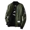 Thin Slim Fit Men Wind Breaker Jackets Bomber Autumn Winter Fashion Overcoat Army Green/Black Plus Size Coat M-4L