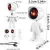 USB Roboter Regenbogen Sunset Projektor Atmosphäre Led Nachtlicht Raum Studie Nacht Hintergrund Wand Dekoration Mini Tisch Lampe