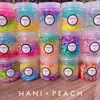 10 boxes / lots Cocktail Inspiration Gradient Rainbow Candy Color Disposable Rubber Band Net Red Canned Hair Strap