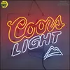 coors light lighted neon sign