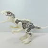 8pcs / lot jurassic 디노 티라노 사우루스 렉스 와이번 VelociRaptor Stegosaurus 빌딩 키트 Bolcks 공룡 인물 랩터 장난감 H0917