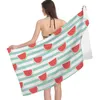 De nieuwste 160x80cm gedrukte strandhanddoek, fruitstijl, ultrafijne vezel, zonbestendig en sneldrogend dubbelzijdig fluweel, ondersteuning aangepast logo