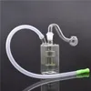 2 Stil 10 mm weibliche Mini-Glasbong-Wasserpfeifen Pyrex Shisha-Ölplattformen Raucherbongs Dickes, berauschendes Recycler-Rig zum Rauchen