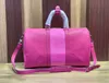 32colors overnachting tas groen blauw roze ontwerpers tassen 50 45 handtas Travels Turnus Geninue lederen patroon Bagage Duffel Tote Bask224A