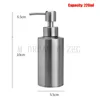 Dispenser di sapone liquido Bottiglie per pompa per lozione in acciaio inossidabile Cucina Bagno Shampoo Schiuma Dispenser 220ml 350ml 550ml