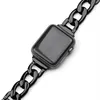 Convient pour le bracelet Apple Watch Bracelets en acier inoxydable à une rangée de diamants et de diamants Bracelets iWatch en acier inoxydable Zlloy