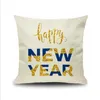 Merry Christmas Decorator Pillow Case Festive XMS Happy New Year Home Bar Decoration Pillowcase Digital Printing Cushion Cover