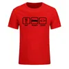 남성용 티셔츠는 잠자기 코드를 먹는다. Java HTML 코미디 여름 티셔츠 재미있는 프로그래머 T 셔츠 남성 짧은 소매 상단 티즈 EU 크기