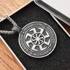 Pendant Necklaces Slavic Kolovrat Yggdrasil Viking World Tree Men Necklace Amulet 1pc Drop