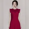 Effen kleur mouwloze schede jurk vrouwen zomer elegante bodycon jurken ol ruched gedrapeerd dieptepunt vestidos 210603