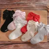 Filles Big Bow Chaussettes Enfant Coton Chaussette Solide Couleur Enfants Chaussettes Enfants Mi Tube Footsocks Mode Bébé Chaussures 6 Couleurs En Option BT6578