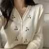 Queda Mulheres Roupas Superstreme Superstremantes Outono Vintage Loose Winter Sweater de malha Cardigan Knit Button Maxi 211018