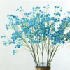 Flores decorativas guirnaldas 90 cabezas gypsophila flor artificial táctil real ramo falso para decoración de boda decoración del hogar