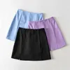 Minifalda ajustada para mujer con minifalda dividida 210721