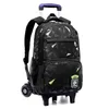 School Bags Orthopedics Wheeled Schoolbags For Boys Girls Children Waterproof Teenager Kids Trolley Bag Student Backpacks With Wheels