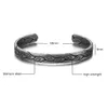 Fashionable men's retro style leaf design personality bracelet size adjustable