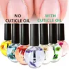 Nail Gel 15ml Naturlig Essential Conditioner Torkad Blommor Protector Fukt Hud Behandling Naglar Cuticle Oil Blooming