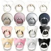 Fingerring Mobiltelefon Smartphone Stativhållare Cell Smart Round Telefon Ring Transparent Cat Holder Hjärtuttag Bilmonteringsstativ