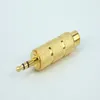 Spina maschio da 3,5 mm in oro a connettore femmina da 6,35 mm Amplificatore per auricolari Adattatore audio Microfono Convertitore AUX