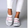 New Women Sneakers Vulcanized Shoes Sock Sneakers 2020 Women Summer Slip on Flat Shoes Women Plus Size Loafers Y0907